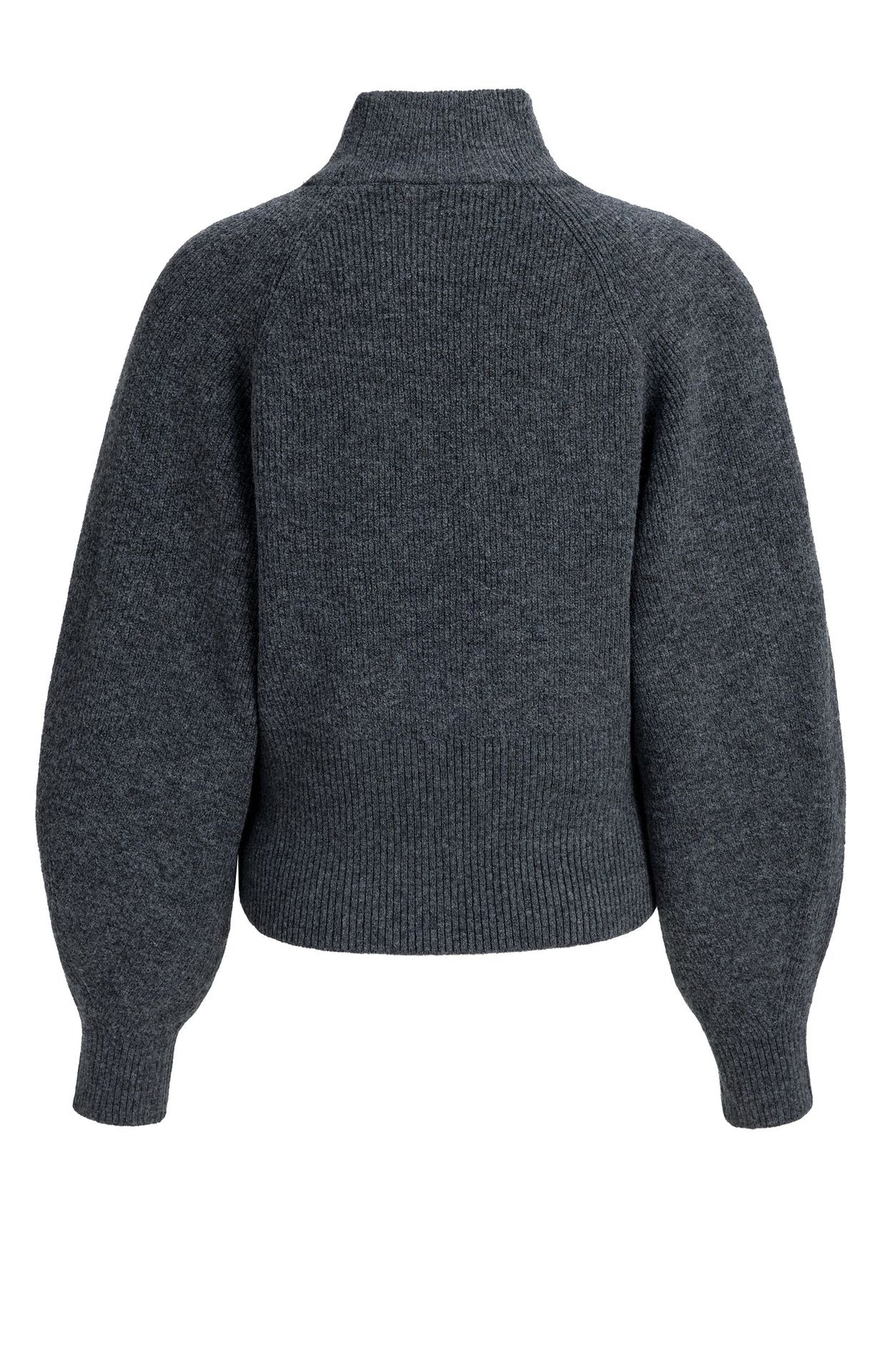 Rollkragenpullover mit Fledermausärmeln – Anthrazit