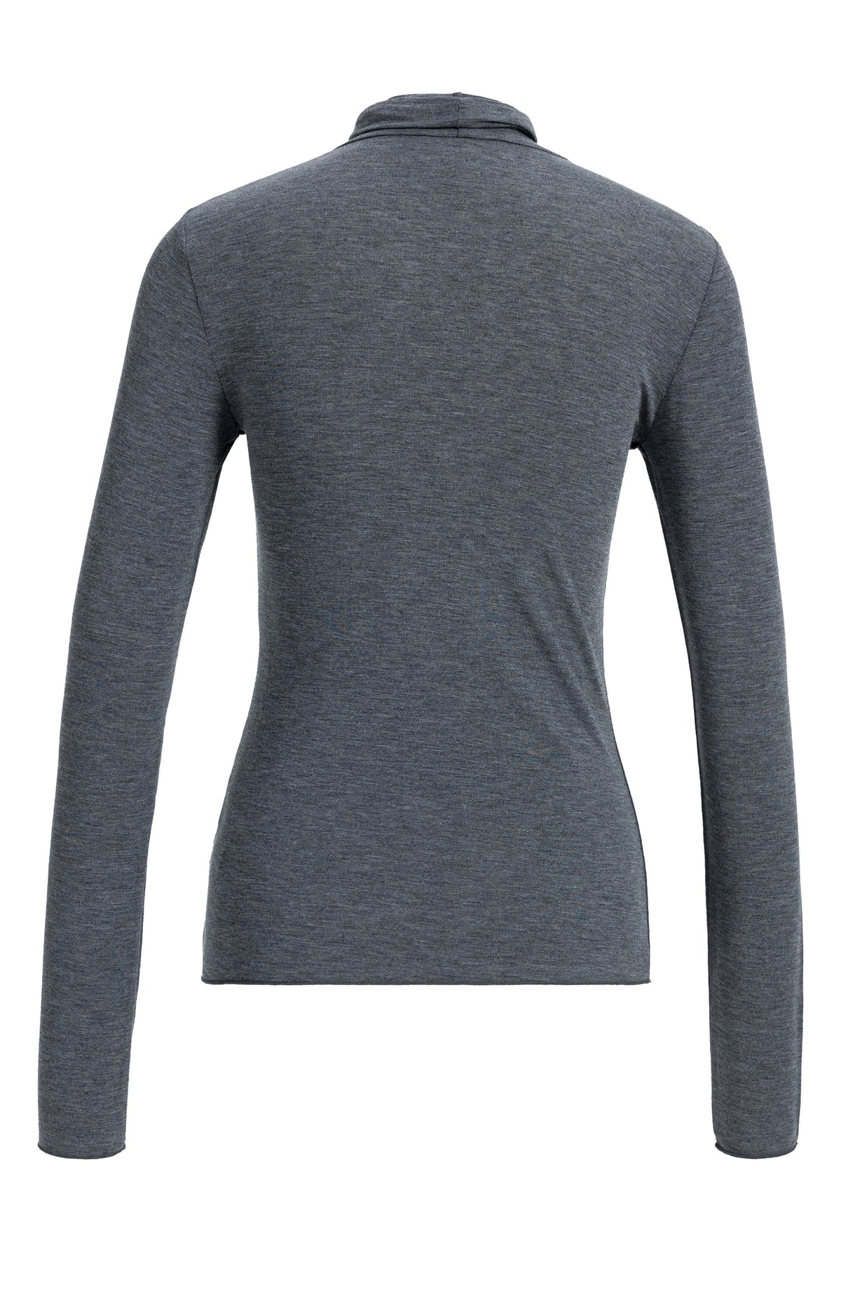 Rollkragenshirt aus Jersey – Dunkelgrau
