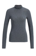 Carica immagine nella galleria, Rollkragenshirt aus Jersey – Dunkelgrau
