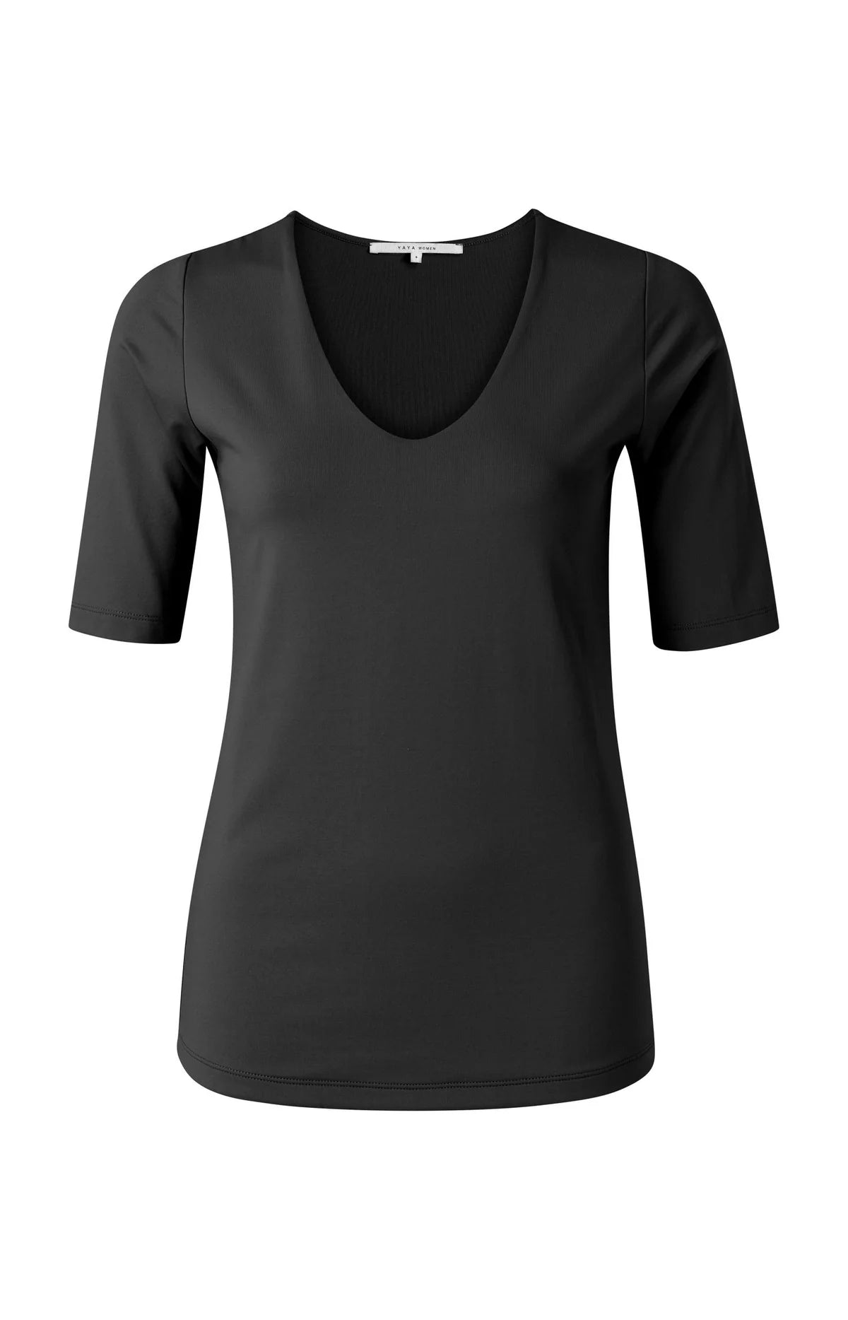 YAYA Basic T-Shirt with V-Neck