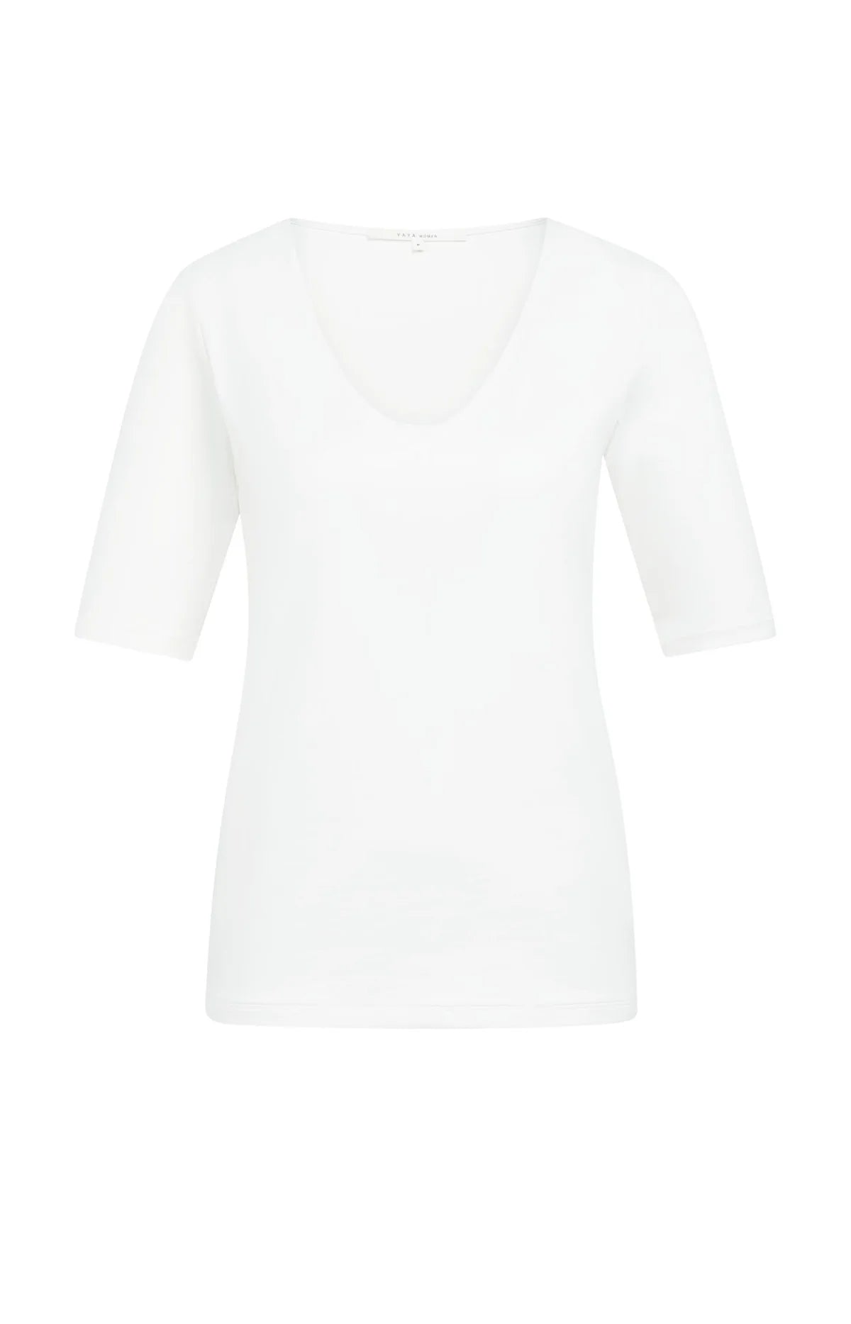 YAYA Basic T-Shirt with V-Neck