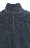 Bild in Galerie laden, Strickpullover mit hohem Kragen – Anthrazit
