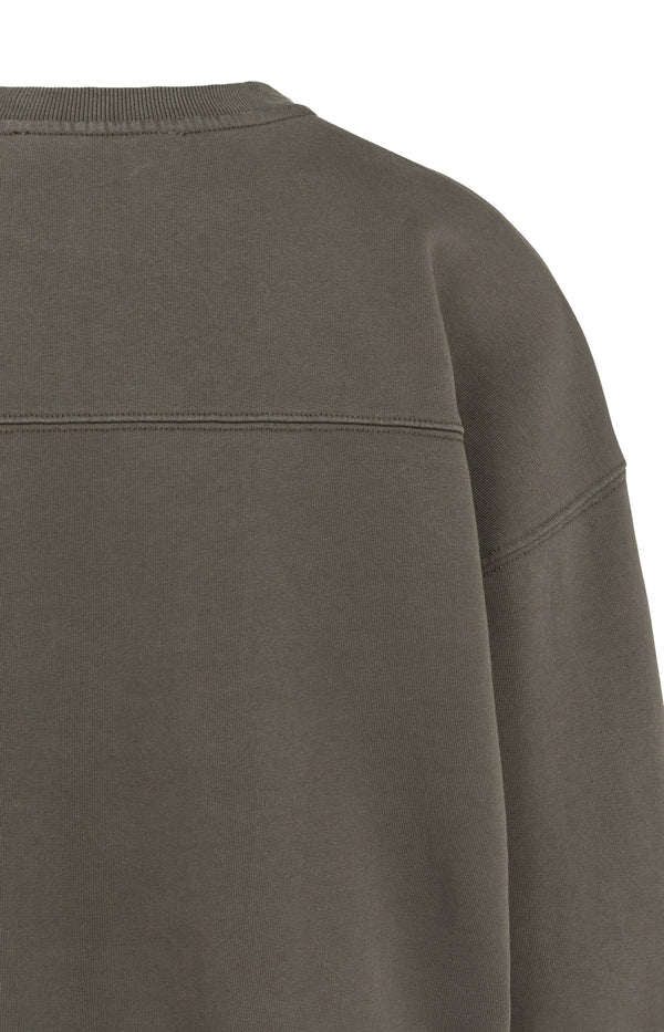 YAYA Oversize Pullover im Washed Look – Braun
