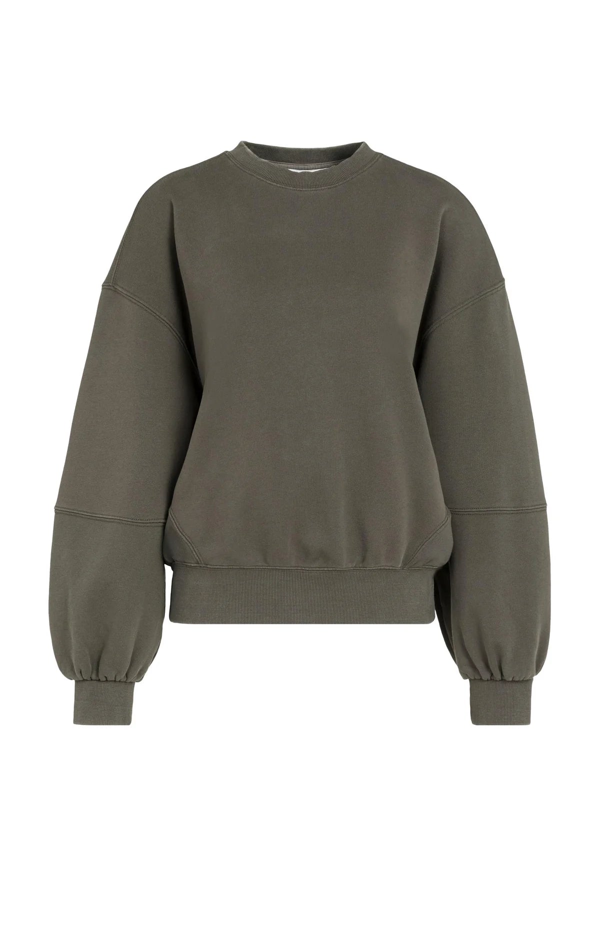 YAYA Oversize Pullover im Washed Look – Braun