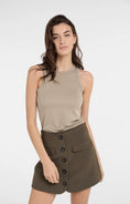 Bild in Galerie laden, YAYA Tanktop mit Ziernaht – Schlamm

