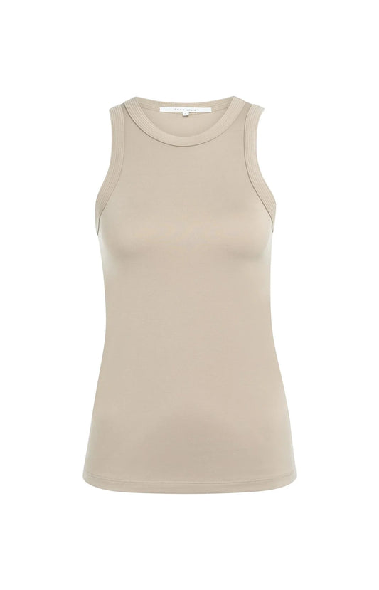 YAYA Tanktop mit Ziernaht – Schlamm