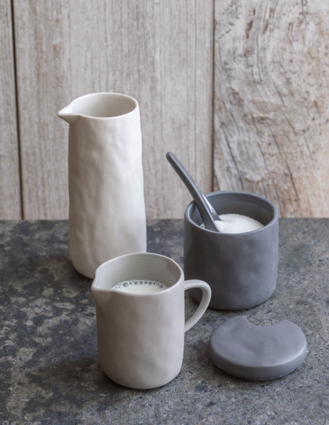 BeHome small jug TAM stoneware 180 ml | mini vase 12 cm