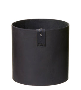 Tokyo cylinder cement finish DM ca. 13 cm - black - 2er set