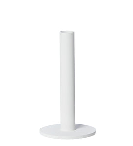 Taper Kerzenhalter Weiß D10 x H18 cm