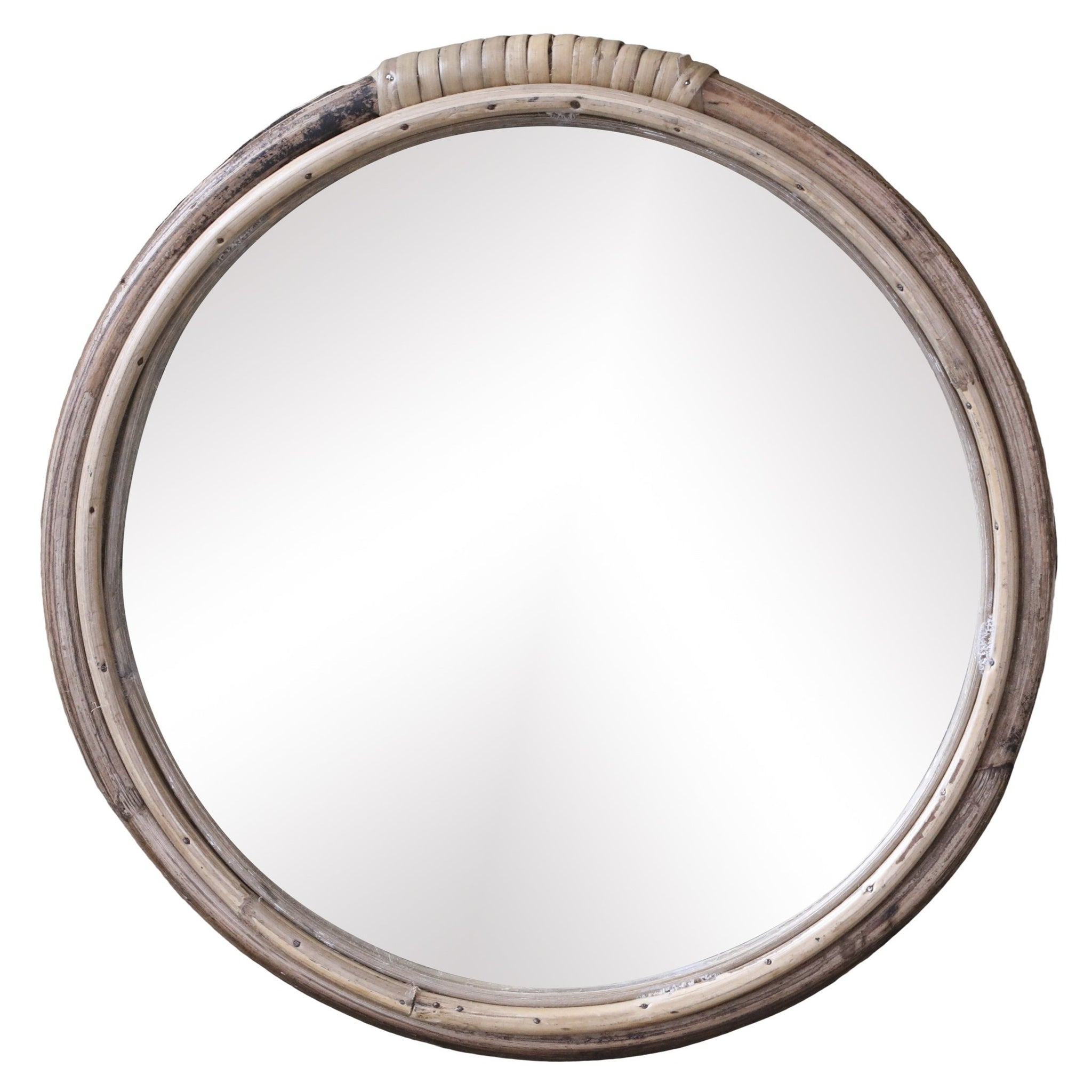 Spiegel mit Bambusrahmen DM 28 cm