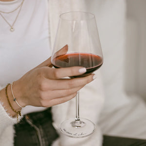 Weinglas 490ml „das Leben ist schön“