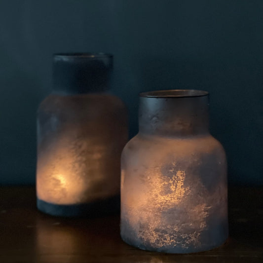 PALMA JAR Vase - Mundgeblasenes Design aus recyceltem Glas