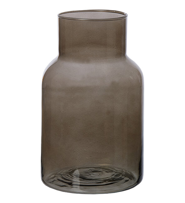 BARCELONA JAR - Vase aus recyceltem Glas - Farbton braun