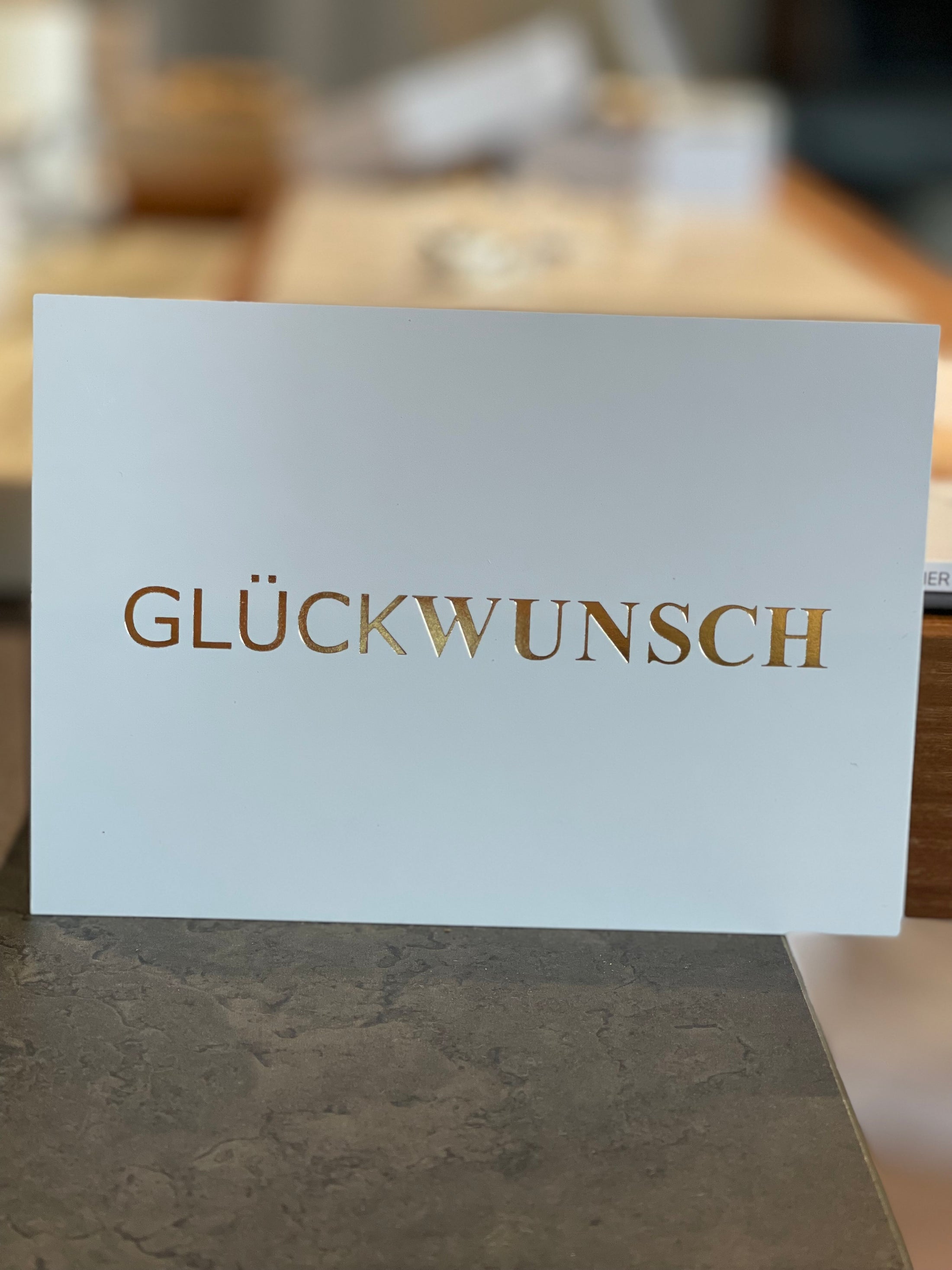 Postkarte GLÜCKWUNSCH